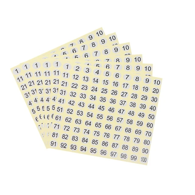 100 Stück Jahresprüfplaketten Mit Beschriftungsfeld – Selbstklebend, UV-beständig, 40 Mm, Made In Germany