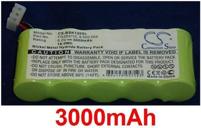 Bosch Lot de 2 batteries type FD252/10 pour Bosch 2000mAh 6V Société Française 