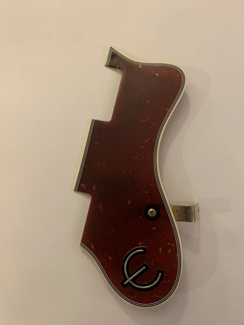 Vintage 1990's Epiphone Sheraton Pickguard Guard Original With Bracket Vintage 1990's Epiphone Sheraton Pickguard Guard Original With Bracket