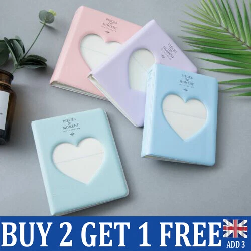 Corazón hueco carpeta soporte para tarjetas fotográficas carpeta bolsillos para tarjetas soporte para álbumes regalo MZ
