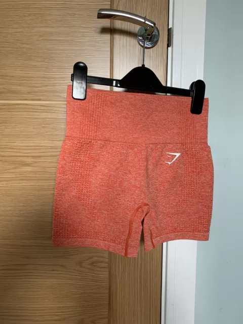 GYMSHARK VITAL SEAMLESS Shorts XS In Orange Marl. £25.00 - PicClick UK