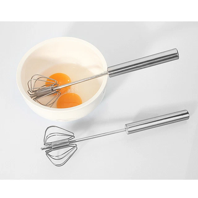 Halbautomatischer Schneebesen – 24 Cm, Edelstahl, Manuell, Ohne Strom