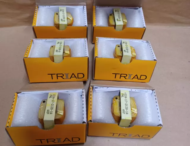 LOT OF 6 TY-146P Triad Magnetics Audio Transformers 1 W EIA-17-2120-1A TY146P