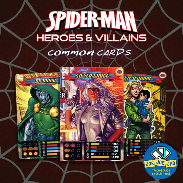 Marvel Spiderman Helden und Schurken Karten - GEMEINSAME SINGLES - #001-#275