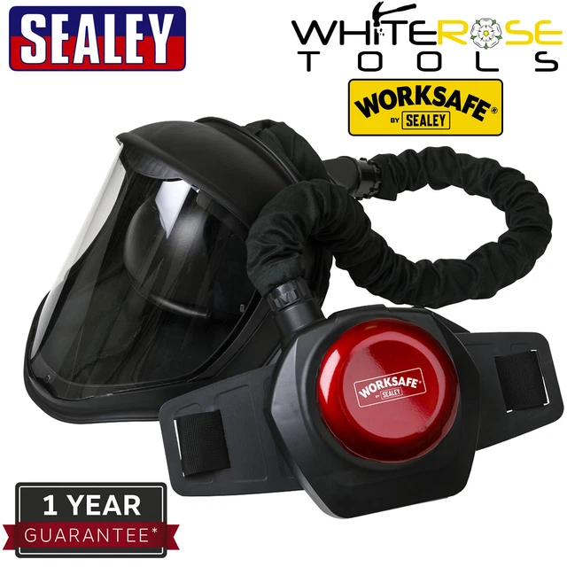Scudo viso Sealey con respiratore purificatore d'aria alimentato (PAPR) sicuro da lavoro