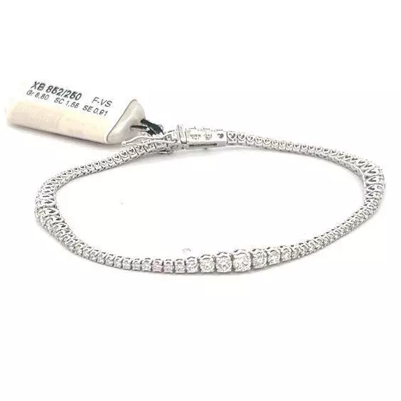 Bracelet Recarlo Femme XB 852/250_0 Or Or blanc Diamant