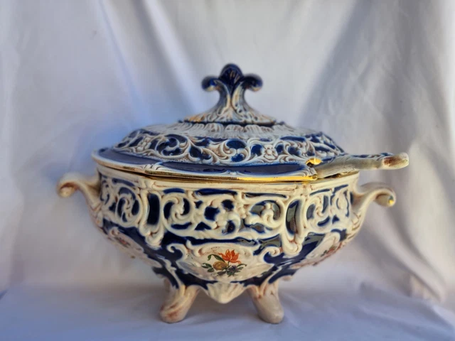 Soupière Marocaine Noire Artisanale - 20cm Avec Couvercle - 3L - Lave-vaisselle & Micro-ondes