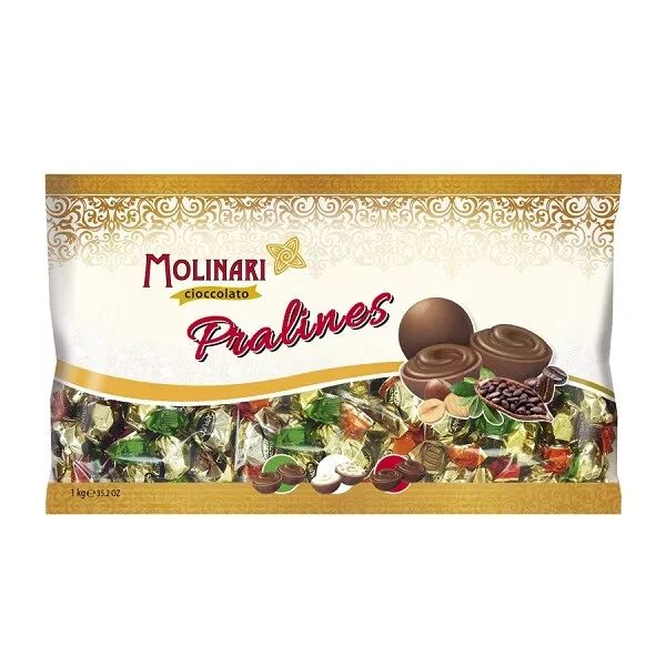 1 kg Original Italienische Pralinen mit Belgischer Schokolade 4 Sorten Mix