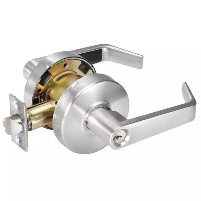 YALE AU4607LN x 626 Lever Lockset,Mechanical,Entrance