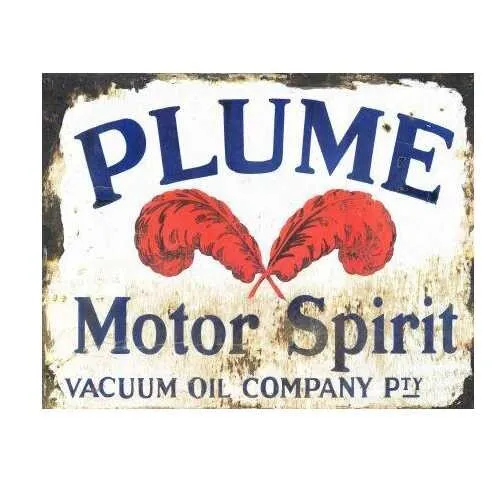 NEW Plume Motor Spirit tin metal sign