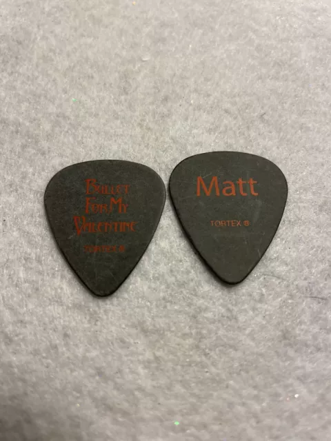 Matt Tuck - Bullet For My Valentine tour issue guitar pick picks No Lot