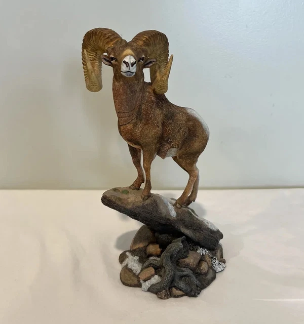 Danbury Mint Rocky Mountain Bighorn Sheep Ram Sculpture By Nick Bibby Danbury Mint Rocky Mountain Bighorn Sheep Ram Sculpture By Nick Bibby
