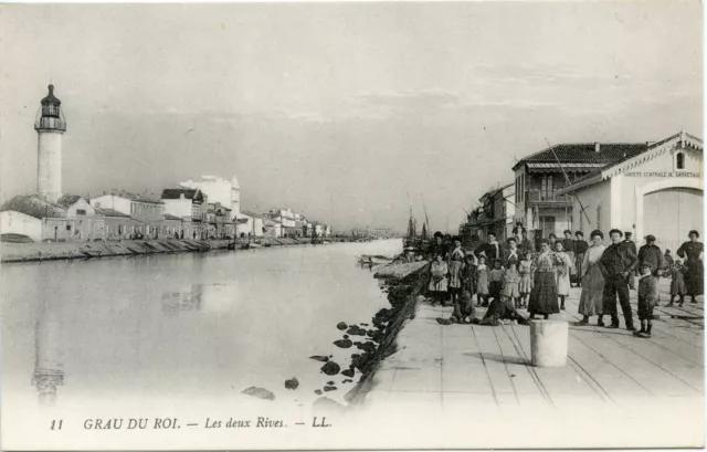 Carte Postale Le Gard / Le Grau Du Roi Les Deux Rives