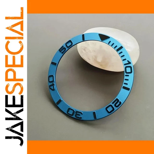 Insert De Lunette Plat En Résine/aluminium Pour Seiko SKX007 SKX009 - 38mm - Bleu - Neuf