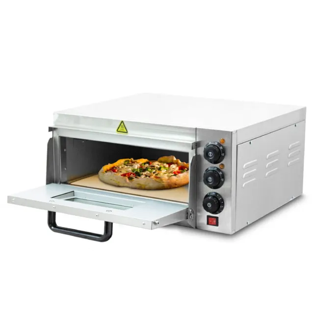 BITUXX Elektrischer Pizzaofen Pizzabackofen Pizzamaker Gastro 2000W