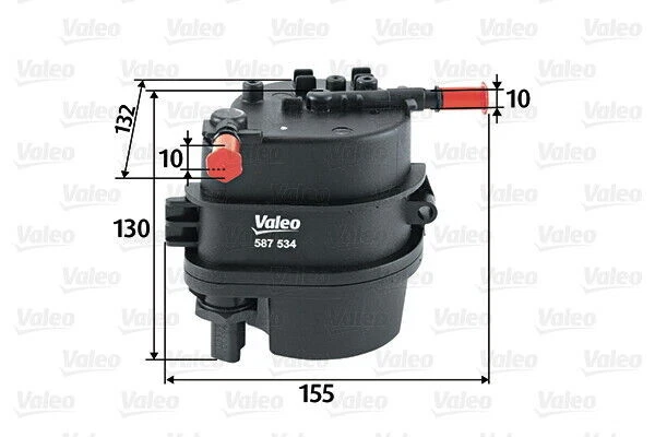 VALEO Filtro Carburante 587534 - Alta Filtrazione Per Motore | Facile Applicazione E Durabilit&agrave;