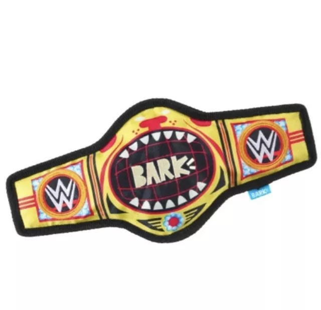 New Bark Box & WWE " Thrash N’ Bash Title Belt " Dog Toy Extra Small /Small