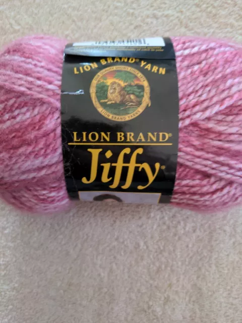 LION BRAND JIFFY #328 Yarn 2.5 oz Mohair Look variegated purples Machine  Wash $4.49 - PicClick