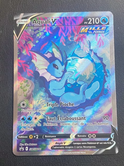 Pokemon Fr Eb Promo Card - Aquali V Swsh181 Ultra Rare Full Art - New