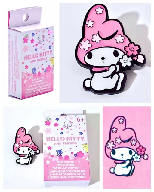 NEW Loungefly Sanrio MY MELODY Enamel Pin Blind Box Cherry Blossoms Hello Kitty