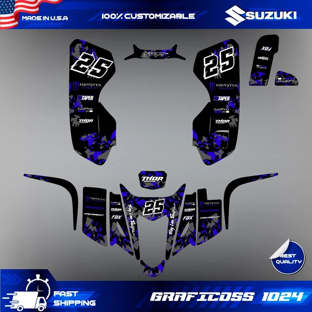 Foreman 4x4 Red Gas Tank Graphics TRX 450 400 500 Decal Sticker Atv