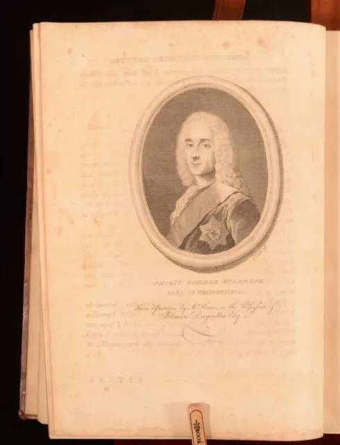 1774 2vol Lord Chesterfield's Letters First Edition Second State Stanhope 2