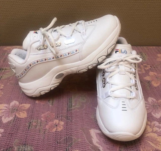 FILA SWEPT BASKET Enfants Chaussures Taille 1 Rose Bleu 3sr20787