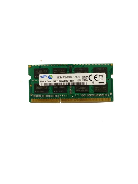 Samsung Laptop RAM 4GB 1Rx8 PC3L 12800S SO-DIMM DDR3-1600MHz