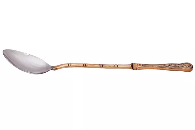 Indianer Traditionell Stahl Kupfer Schöpfkelle Löffel Für Servier Geschirr Heim