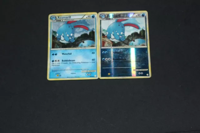 Pokemon Card LP-PL Holo & Reverse Holo Azumarill 2/123 HeartGold & SoulSilver