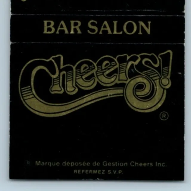 Cheers Bar Saloon Matchbook Cover MBC1L Montreal Quebec Canada