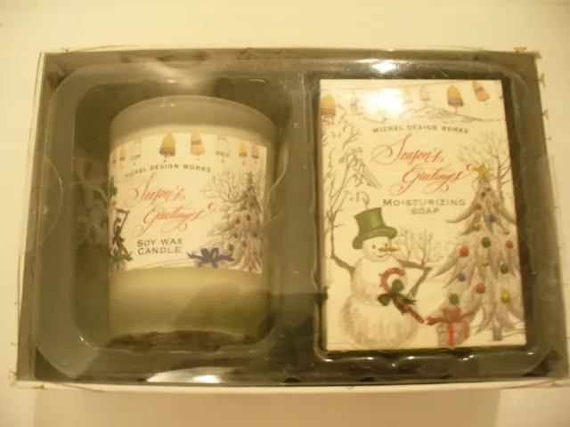 Michel Design Works Season's Greetings Soy Wax Candle & Moisturizing Soap