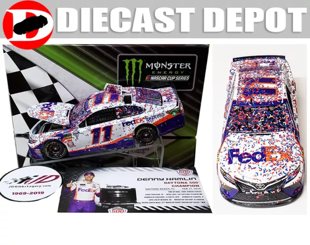 DENNY HAMLIN 2020 DOVER WIN RACED VERSION FEDEX OFFICE #11 TOYOTA 1/24  ACTION COLLECTOR SERIES