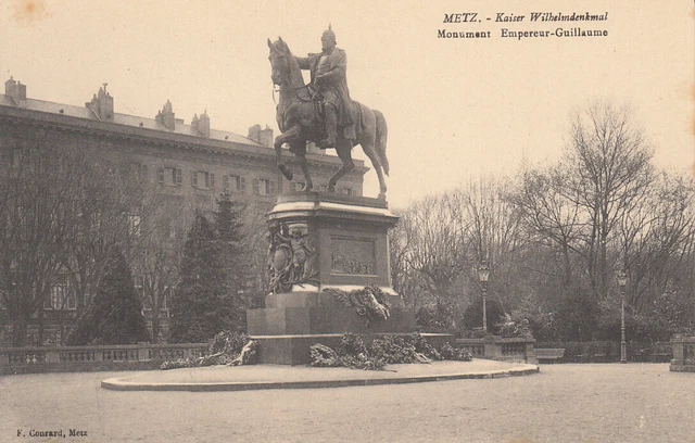 Carte postale ancienne MOSELLE METZ monument de l'empereur Guillaume
