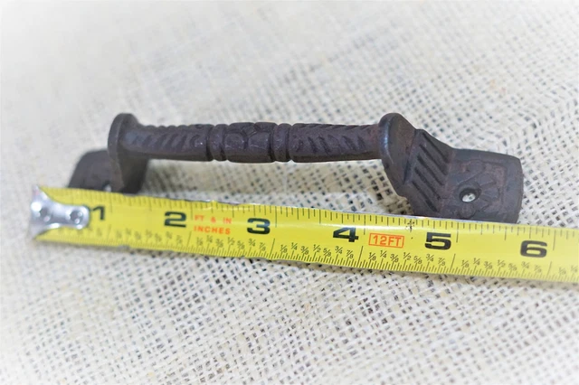 16 Cast Iron Rust Barn Handle Gate Pull Shed Door Handles Fancy Drawer Pulls 6