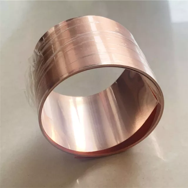 99.9% Pure Copper T2 Cu Metal Sheet Roll Foil Plate Strip Thickness 0.01mm - 1mm