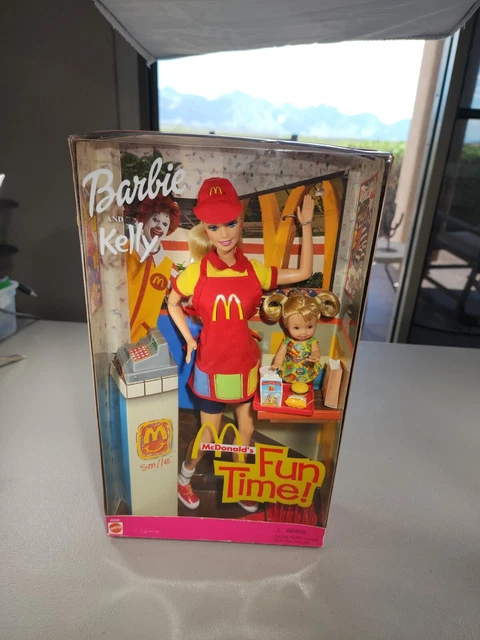 Mattel 2001 Barbie And Kelly Mcdonald's Fun Time Doll Set #29395 Nrfb
