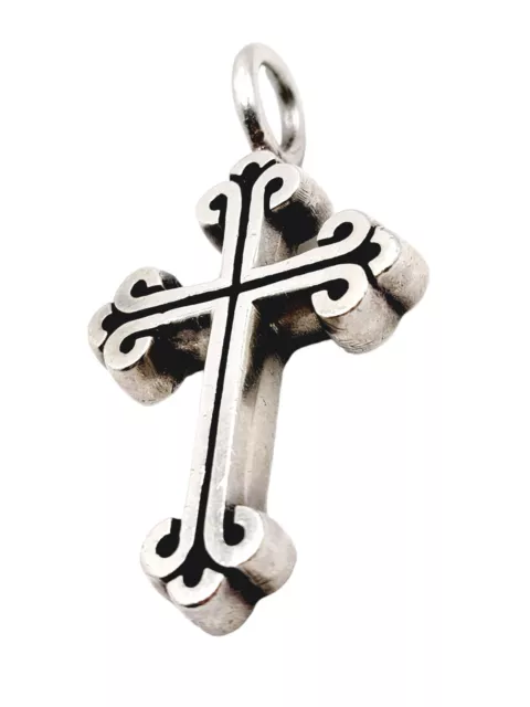 King Baby Studio Pendant Large Traditional Cross 925 Sterling Silver 2 3/4" Long 2