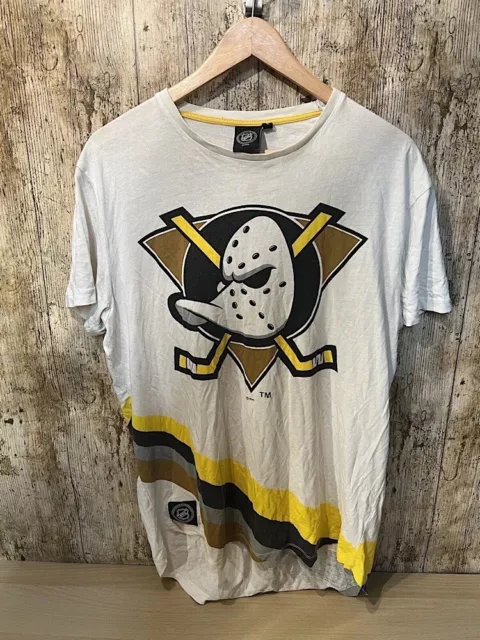 Anaheim Ducks TShirt NHL Longline Tee Ice Hockey UK Mens Large L