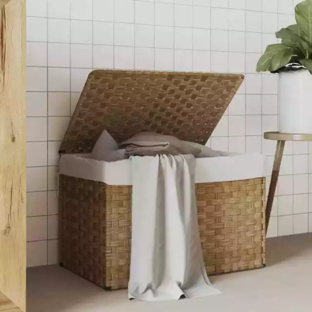 Wäschekorb mit Deckel Wäschesammler Wäschebox Wäschetruhe Poly Rattan vidaXL