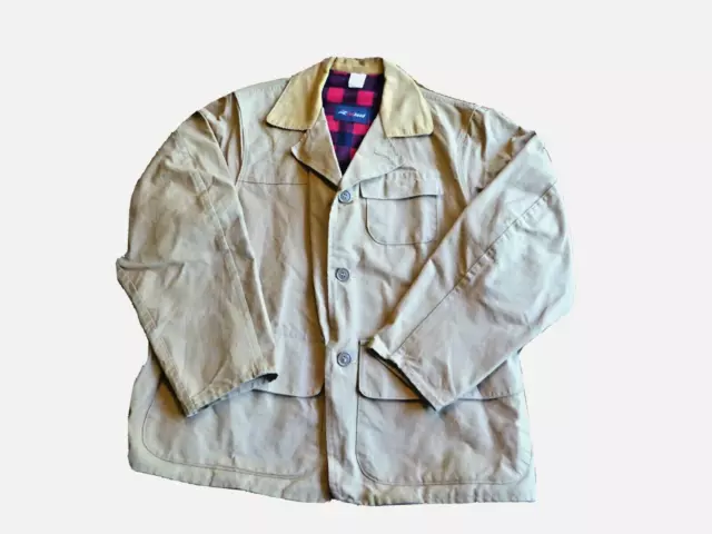 Vintage 70's Red Head Hunting Shooting Jacket Canvas Coat Redhead Large Corduroy