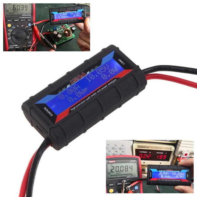 FT08 RC 150A High Precision Watt Meter Power Analyzer Backlight LCD ...