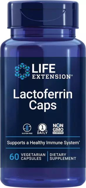 Life Extension Lactoferrine Capuchons 60 Capsules Système Immunitaire Support