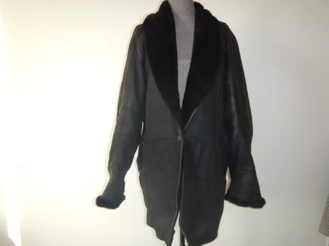 MANTEAU FEMME EN croute de cuir taille XL en tres bon etat EUR 7 00 PicClick FR