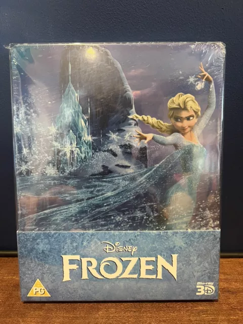 Disney Frozen 3D Steelbook Blu Ray Zavvi Exclusive **New & Sealed**