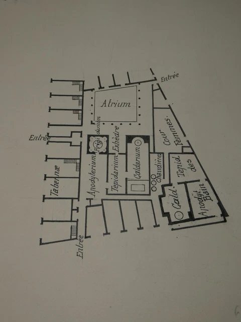 Dessin Original Signé Henri Laffillee - Le Temple De Jupiter Capitolin - Encre