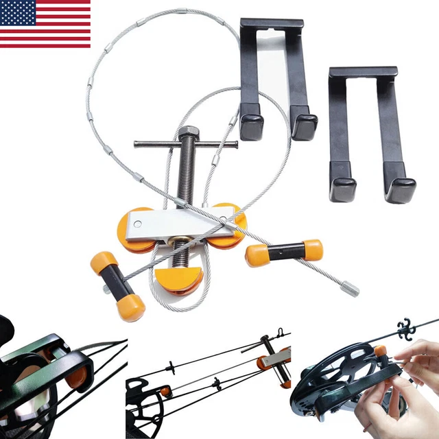 PORTABLE COMPOUND BOW Press Quad Bracket String Changer Repair Archery