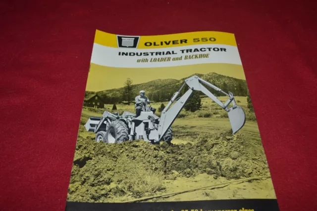 Oliver Tractor 550 Industrial Tractor Loader Backhoe Brochure FCCA