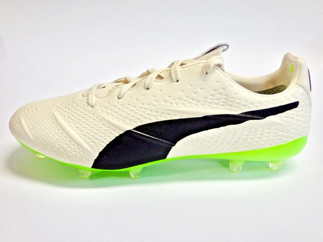 Puma King Platinum 21 VGN FG/AG/Nocken/Größe 43-44,5/weiß/schwarz/gelb/10667501