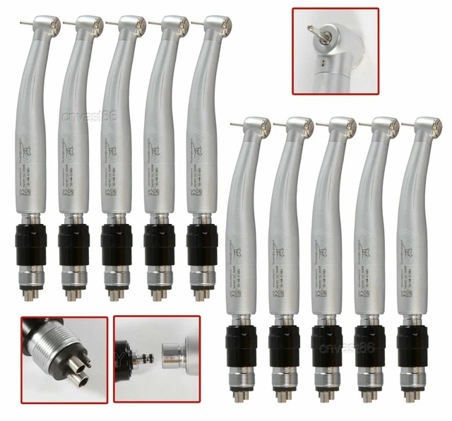 10pcs NSK Style Dental High Speed Turbine Handpiece 4H Swivel Coupler Yabangbang